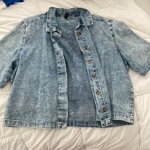 Button up soft Jean top, bought from H&M size small